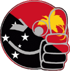 Flags Oceania Papua New Guinea Smiley - OK 