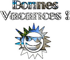 Nachrichten Französisch Bonnes Vacances Transparenter Hintergrund 04 