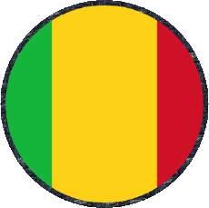 Flags Africa Mali Round 