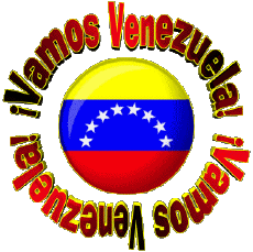 Messages Espagnol Vamos Venezuela Bandera 
