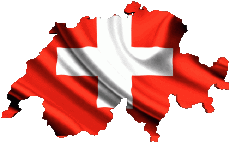 Fahnen Europa Schweiz Karte 