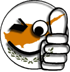 Bandiere Europa Cipro Faccina - OK 