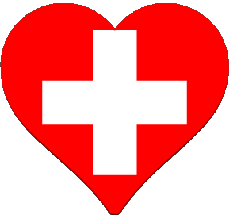 Drapeaux Europe Suisse Coeur 