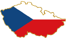 Flags Europe Czech Republic Map 