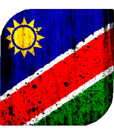 Drapeaux Afrique Namibie Carré 