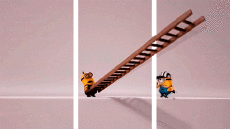 Minions, Moi moche et méchant, Despicable Me-Humor -  Fun 3d Effekte 3D - Linien - Bänder 