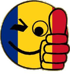Flags Europe Romania Smiley - OK 