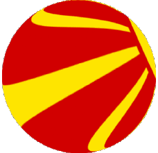 Bandiere Europa Macedonia Sfera - Cubo 