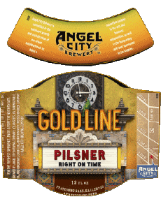 Goldline - Pilsner-Getränke Bier USA Angel City Brewery 