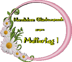 Messages Allemand Herzlichen Glückwunsch zum Muttertag 009 