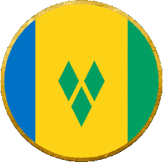 Flags America Saint Vincent and the Grenadines Round 