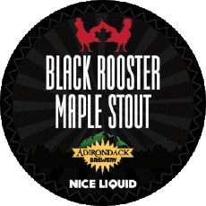Black rooster maple stout-Boissons Bières USA Adirondack Black rooster maple stout