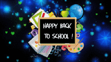 Messages English Happy Back to School Animated Background 008 