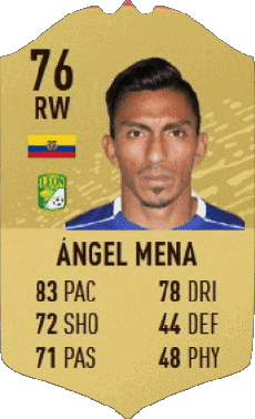 Multimedia Vídeo Juegos F I F A - Jugadores  cartas Ecuador Angel Mena 