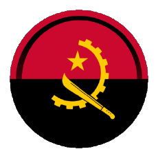 Drapeaux Afrique Angola Rond - Anneaux 