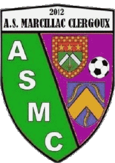 Sports FootBall Club France Logo Nouvelle-Aquitaine 19 - Corrèze AS Marcillac Clergoux 