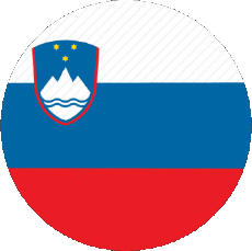 Drapeaux Europe Slovénie Rond 