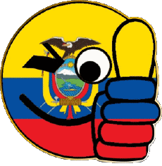 Banderas América Ecuador Smiley - OK 