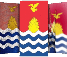 Banderas Oceanía Kiribati Diverso 
