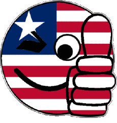 Flags Africa Liberia Smiley - OK 