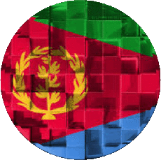 Bandiere Africa l'Eritrea Tondo 