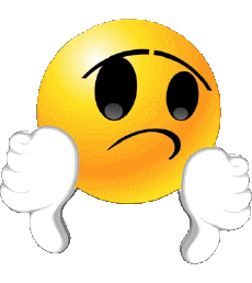 Messagi Emoticon Cattivo  Pollice verso il basso 