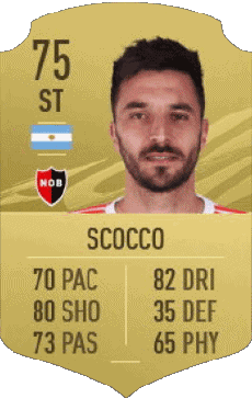 Multimedia Videospiele F I F A - Karten Spieler Argentinien Ignacio Scocco 