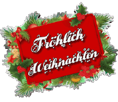 Mensajes Alemán Fröhliche  Weihnachten Serie 03 