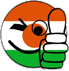 Flags Africa Niger Smiley - OK 