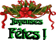 Mensajes Francés Joyeuses Fêtes (Noël) Serie 08 