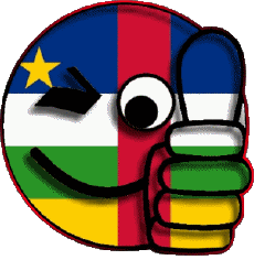 Drapeaux Afrique Centrafrique Smiley - OK 