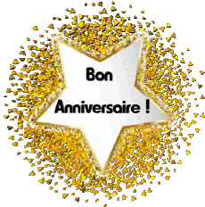 Mensajes Francés Bon Anniversaire Ballons - Confetis 011 