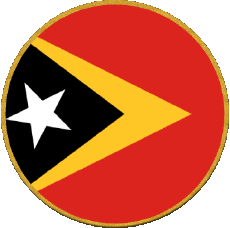 Bandiere Asia Timor Est Tondo 