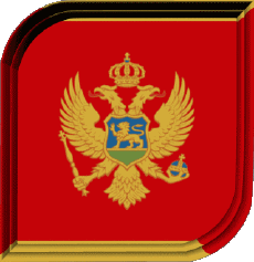 Bandiere Europa Montenegro Quadrato 