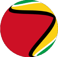 Drapeaux Amériques Guyana Sphere - Cube 
