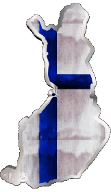 Flags Europe Finland Map 