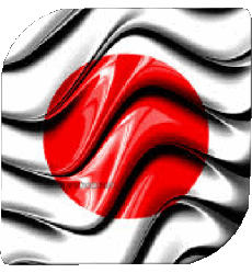 Flags Asia Japan Square 