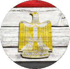 Bandiere Africa Egitto Tondo 