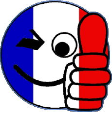 Flags France National Smiley - OK 