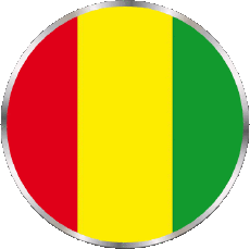 Drapeaux Afrique Guinée Rond 