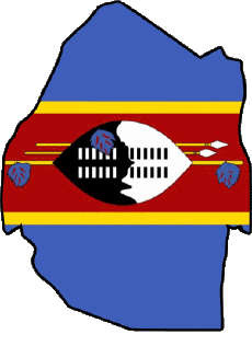 Bandiere Africa Eswatini Carta Geografica 