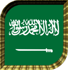 Drapeaux Asie Arabie Saoudite Carré 