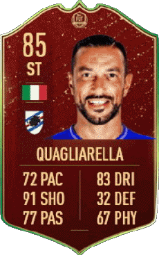 Multimedia Vídeo Juegos F I F A - Jugadores  cartas Italia Fabio Quagliarella 