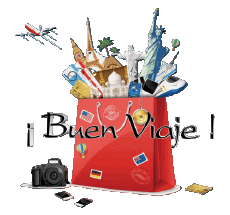 Messages Spanish Buen Viaje Transparent Background 01 