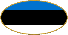 Banderas Europa Estonia Oval 