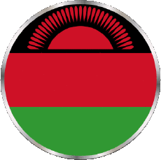Fahnen Afrika Malawi Runde 