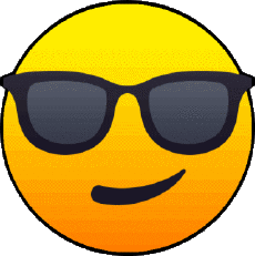 Messagi Emoticon Occhiali da sole 