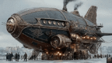 Umorismo -  Fun A.I Miscela Epic Steampunk Vehicule 