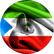 Drapeaux Afrique Guinée Equatorial Rond 