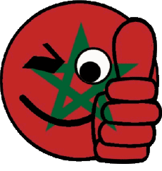 Bandiere Africa Marocco Faccina - OK 